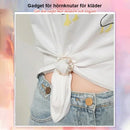 Klassiskt spänne med pärl- och strassstenar (2 ST)