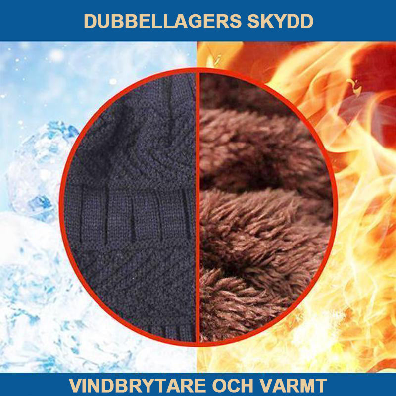 VINTERSET MUSSA MED STICKADE SCARF