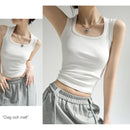 Sommar - ärmlös camisole med vid sida