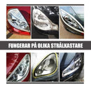 Kraftfullt reparationsmedel för bilstrålkastare