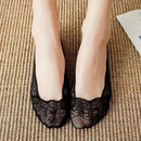 No Show-innerstrumpor med spets för kvinnor