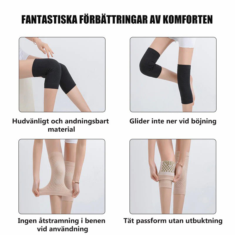 Moxa Wool Moxibustion Grafen Självuppvärmande knäbandage