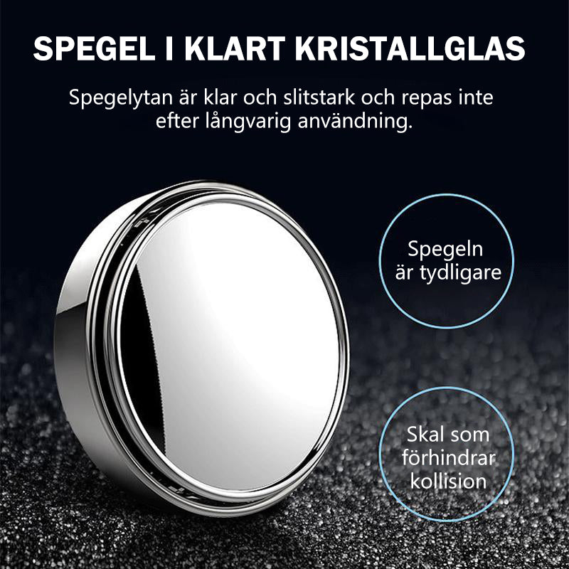 Liten, rund, 360° roterande bilspegel (2 stycken)