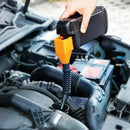 Snapsbar tratt för flexibelt dräneringsverktyg