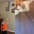 Uppfällbar, tvättbar, böjd dammvippa i mikrofiber