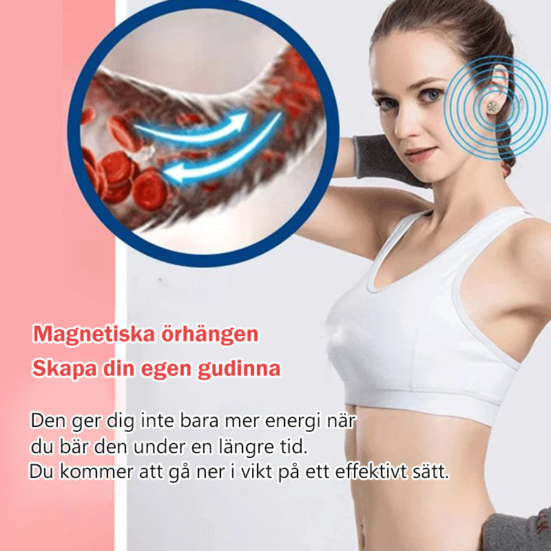 Super glänsande magnetiska örhängen