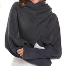 VIRKAD STICKAD SCARF MED ÄRM