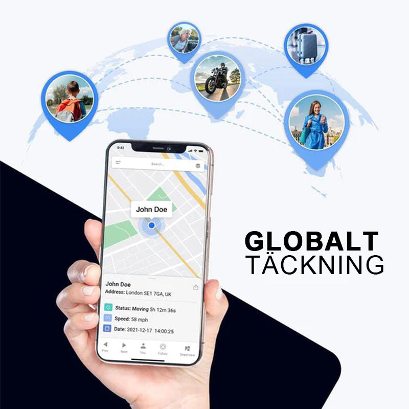 Liten magnetisk GPS-tracker