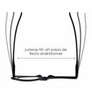 Roterande makeup-läsglasögon