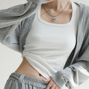 Sommar - ärmlös camisole med vid sida