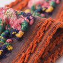 VINTAGE STRUMPAR MED BLOMMOR BRODERI (5 PAR)
