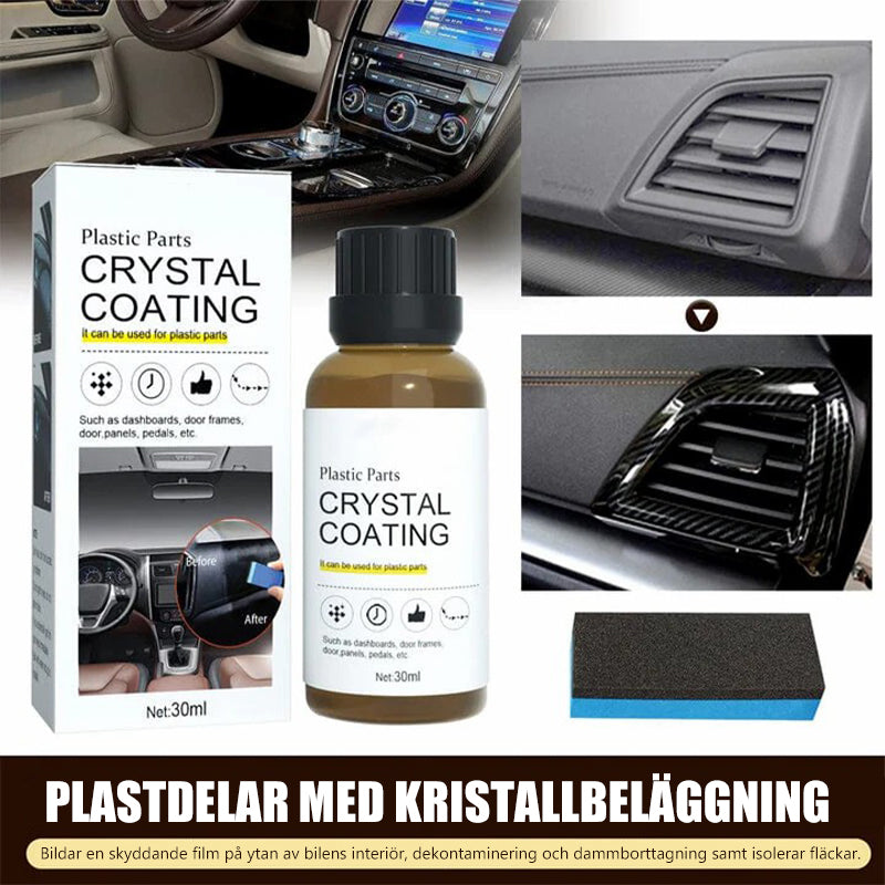 Plastdelar Kristallin beläggning