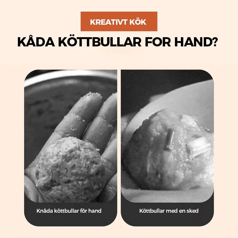 Kreativ köksredskap tre köttbullarmakare