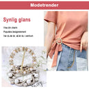 Klassiskt spänne med pärl- och strassstenar (2 ST)