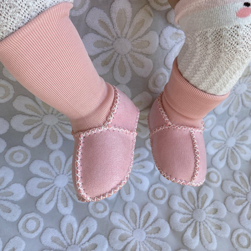 Varm päls babysocka skor