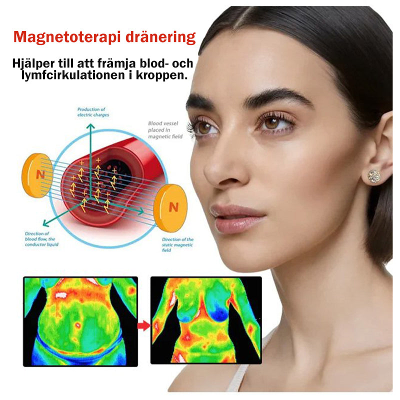 Super glänsande magnetiska örhängen