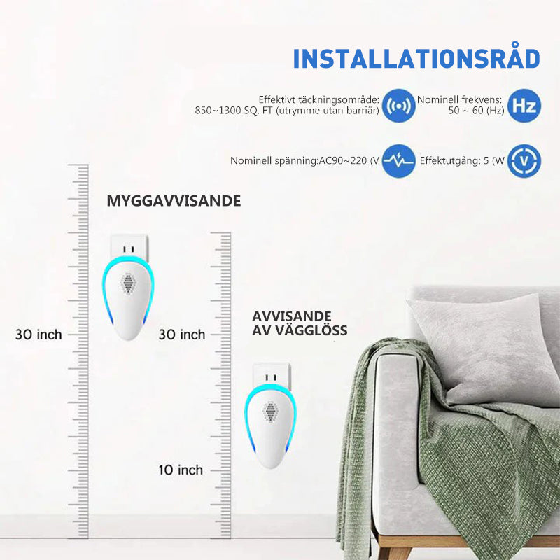 Insektsavvisande ultraljudsanordning