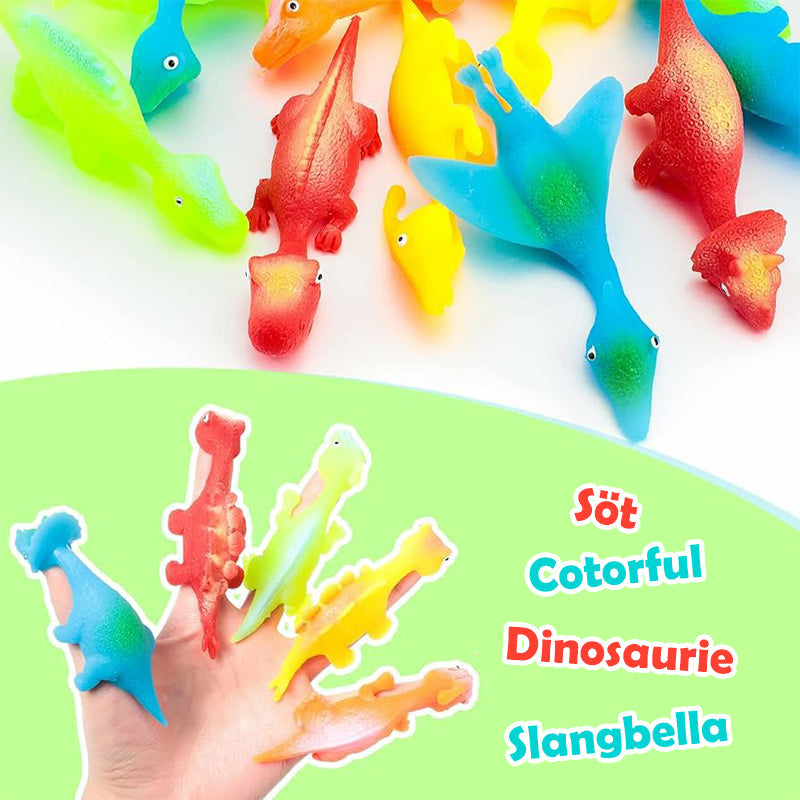 Finger Leksak med slangbella från dinosaurie (5 stycken)