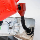 Snapsbar tratt för flexibelt dräneringsverktyg