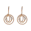 Geometriska runda örhängen med flera lager