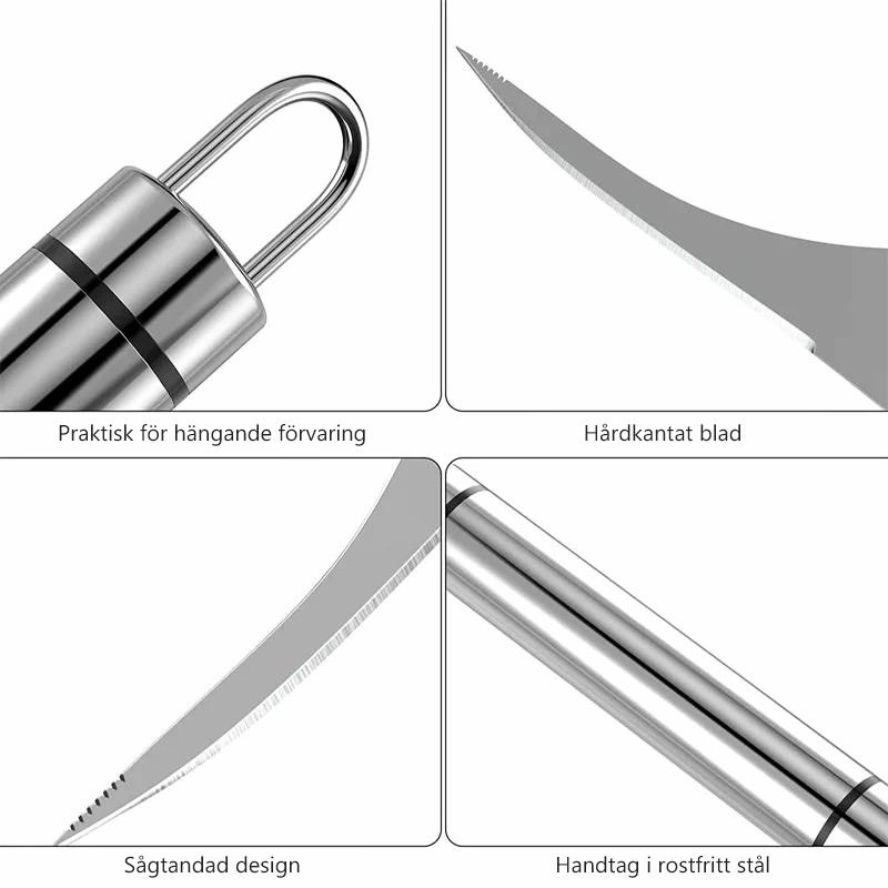 Räkvispare och skalare i rostfritt stål