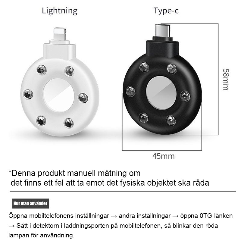 Infraröd Mini AntiSpy-detektor