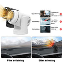 Bärbar 360 ° roterande bilvärmare för enkel snöröjning