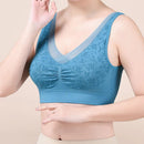 Mjuk bh med spets som andas