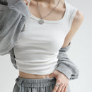 Sommar - ärmlös camisole med vid sida